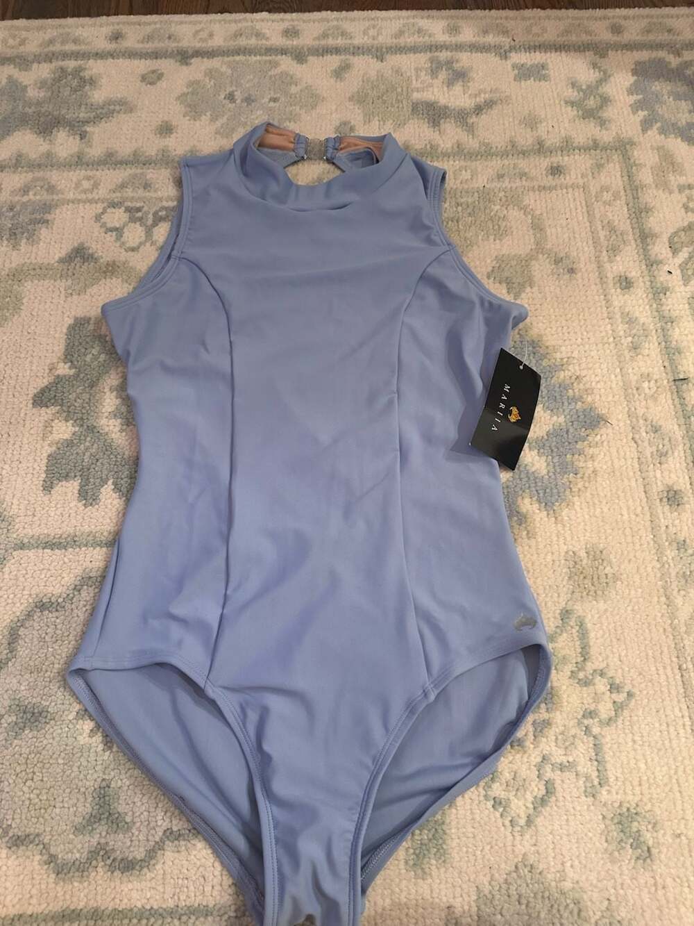 L - Mariia Crown Dancewear ME632 Tank Leotard in Periwinkle/Light Blue